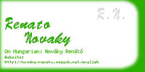 renato novaky business card